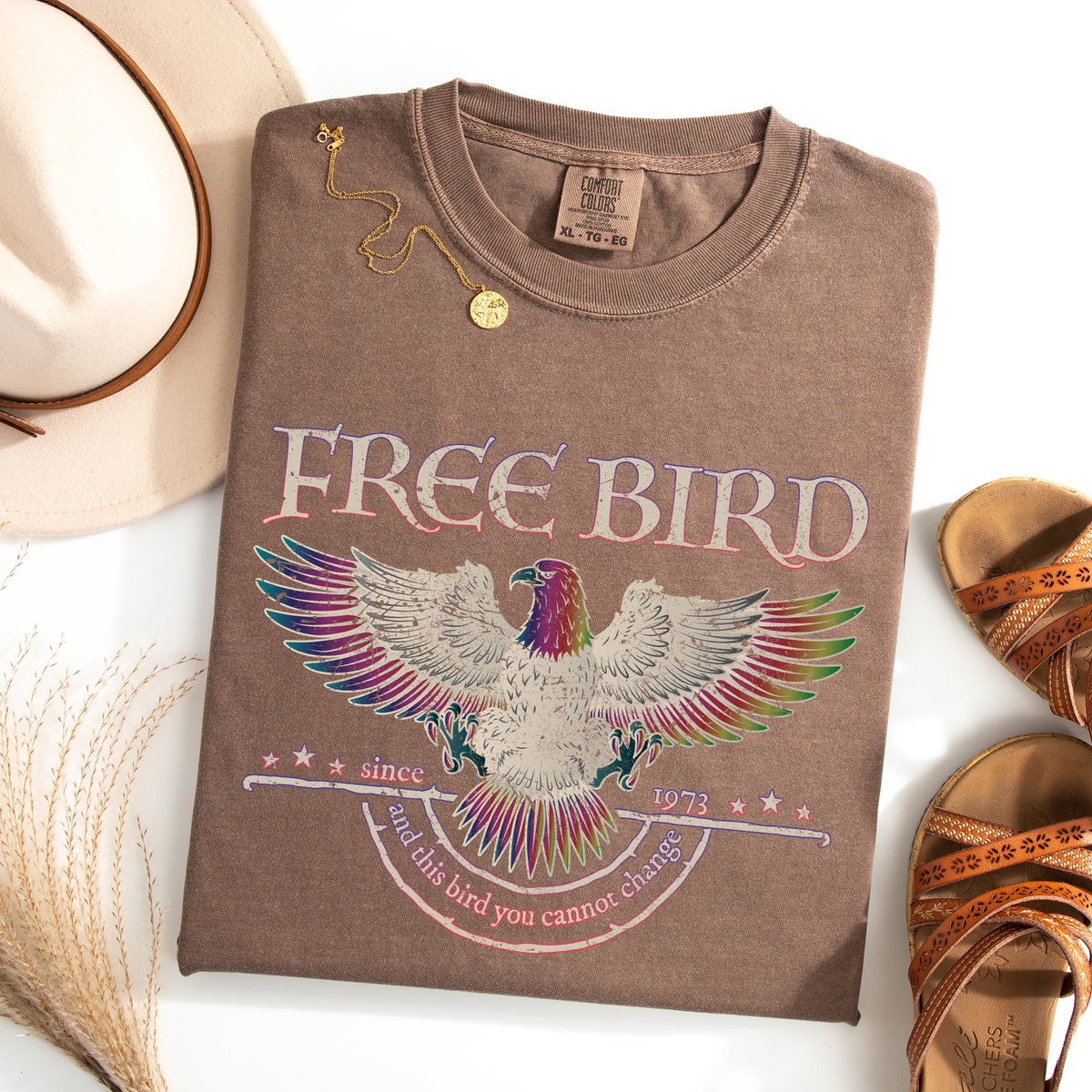 Free Bird Vintage Rockhymne Retro Konzert Classic Jam Session Memorial Edition Limitiertes Comfort Colors T-Shirt