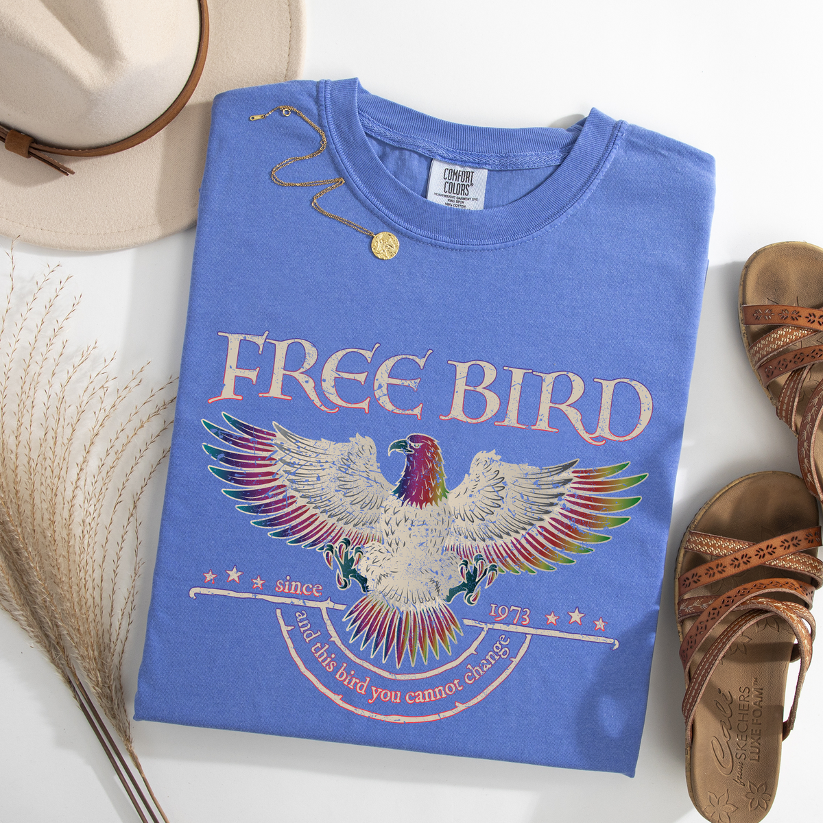 Free Bird Vintage Rockhymne Retro Konzert Classic Jam Session Memorial Edition Limitiertes Comfort Colors T-Shirt
