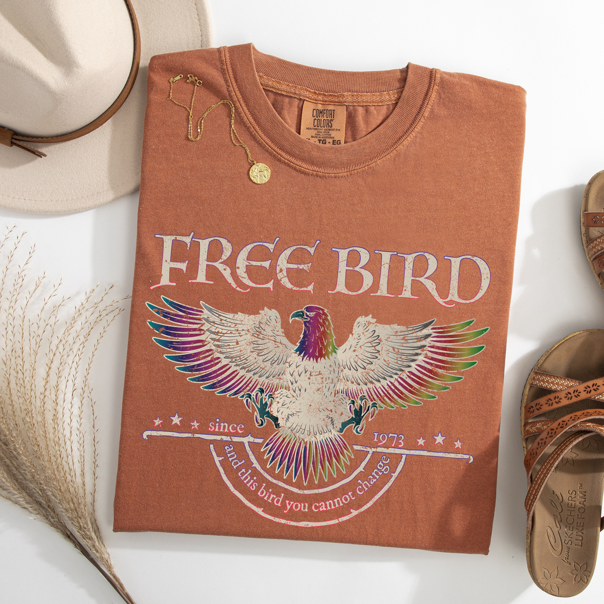 Free Bird Vintage Rockhymne Retro Konzert Classic Jam Session Memorial Edition Limitiertes Comfort Colors T-Shirt