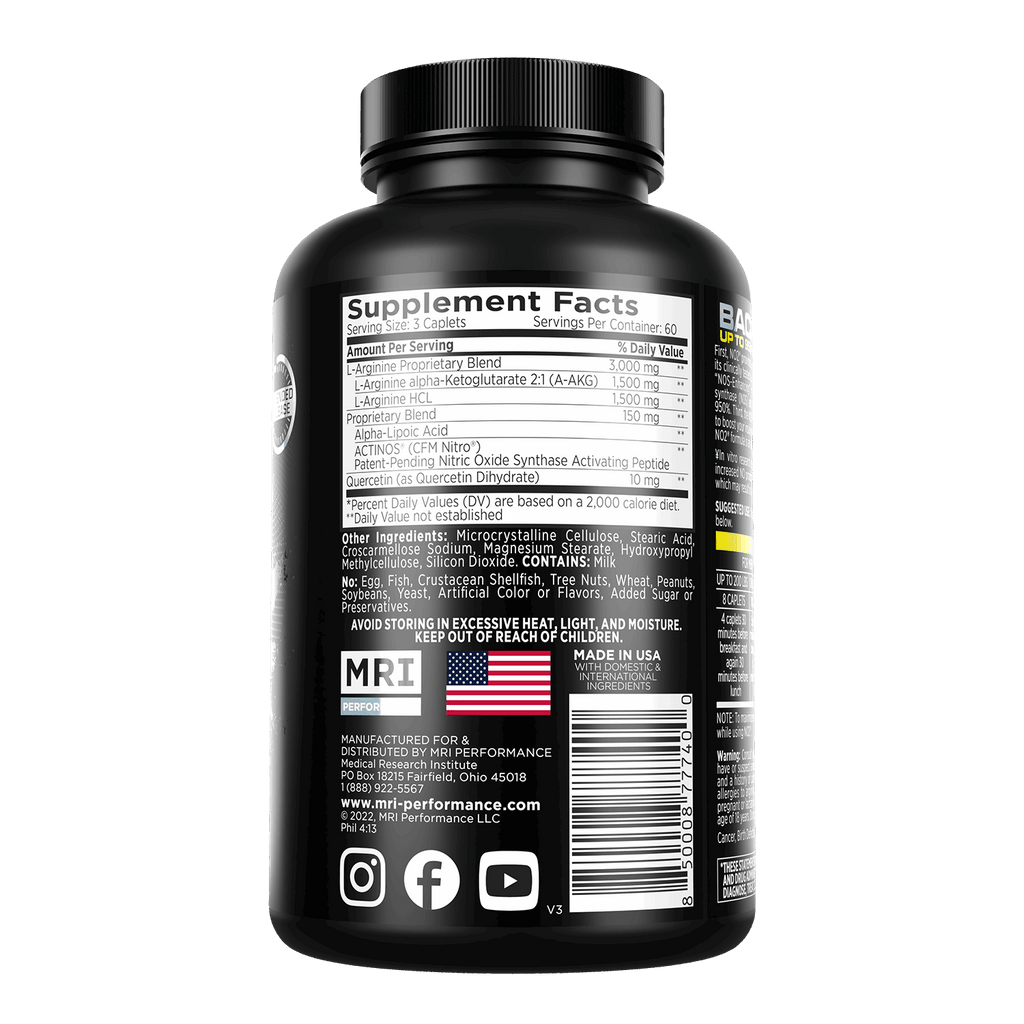 MRI Performance NO2: Nitric Oxide Original Formula for Enhanced Exercise