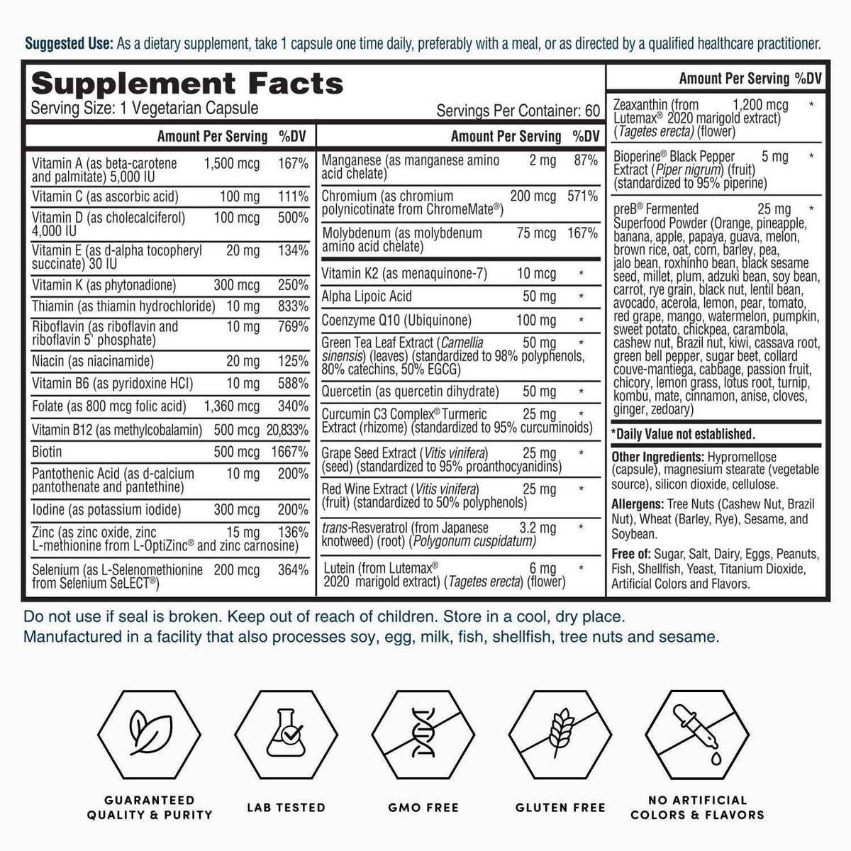 Gold One Daily Multivitamin: Complete and Powerful, Daily Wellness Support