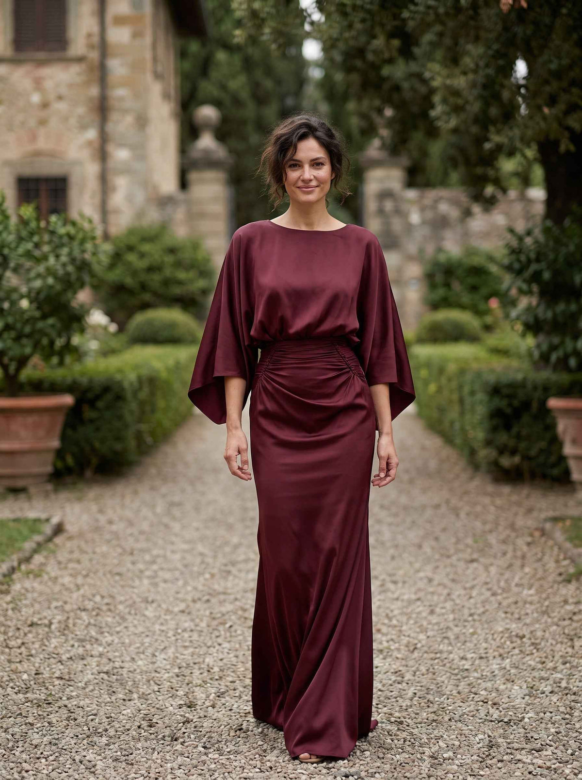 Elegant Backless Pleated Dress For Women
