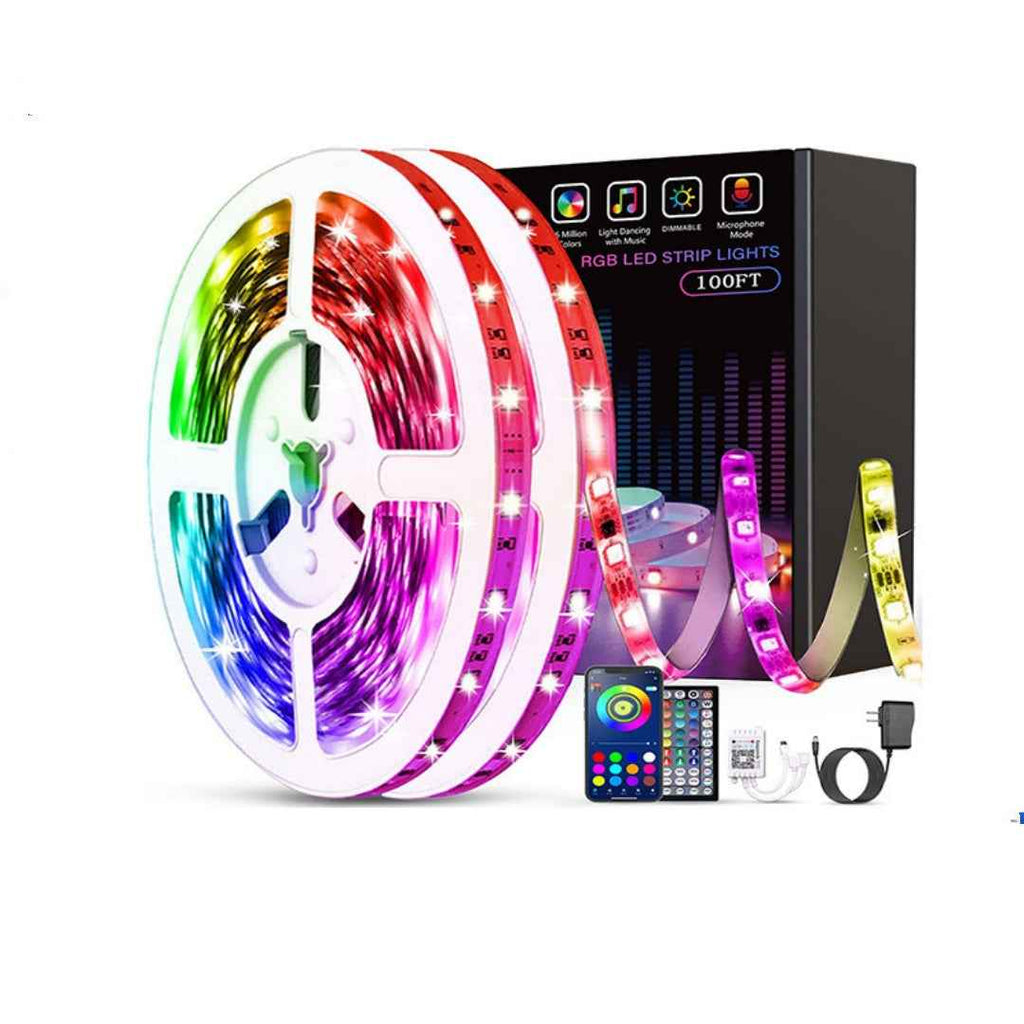 Intelligent RGB LED Strip Light - Bluetooth Sync, 16M Colors, App Control