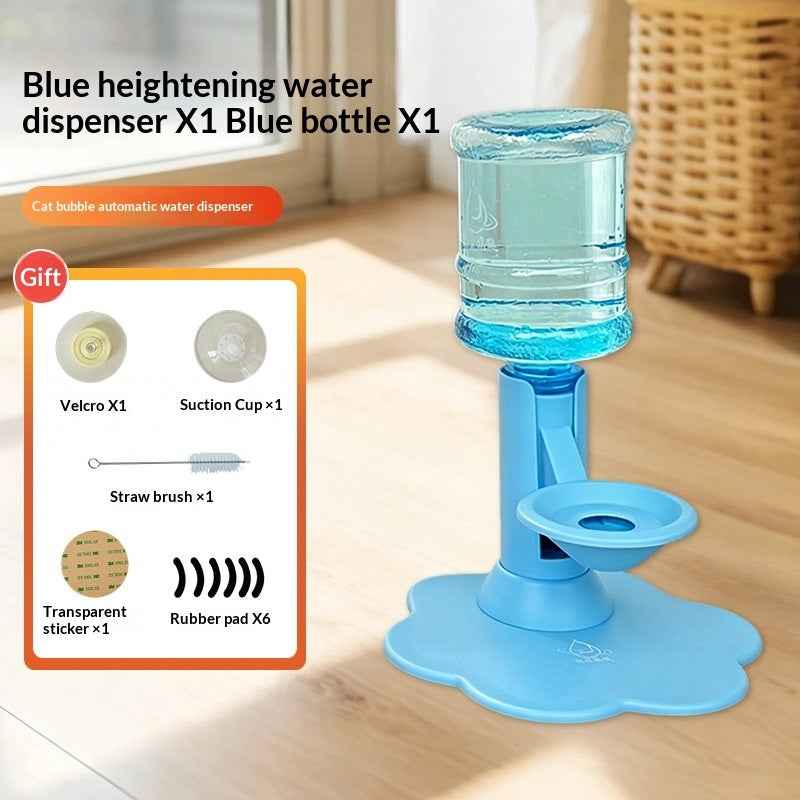 Gravity Based Pet Water Drinking Machine Stable Wide Base Leak Proof For Multi Cat Family Short Distance Travel