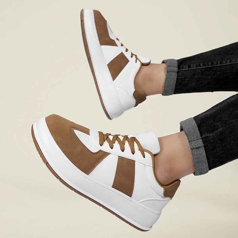 Men's Lightweight Wide Toe Padded Sneakers - Comfortable Casual Footwear