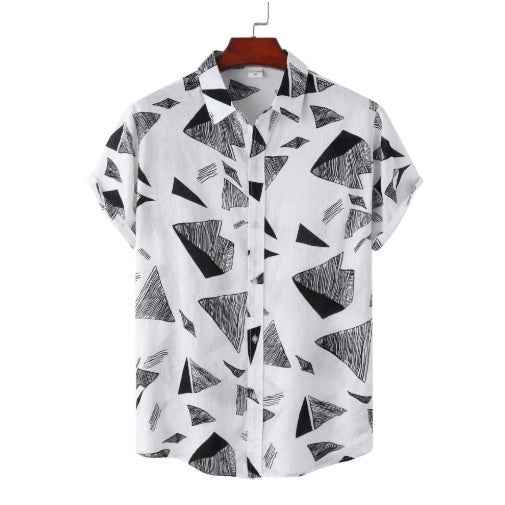 Men's Relaxed Vintage Short Sleeve Shirt - Comfortable Stretch Poly