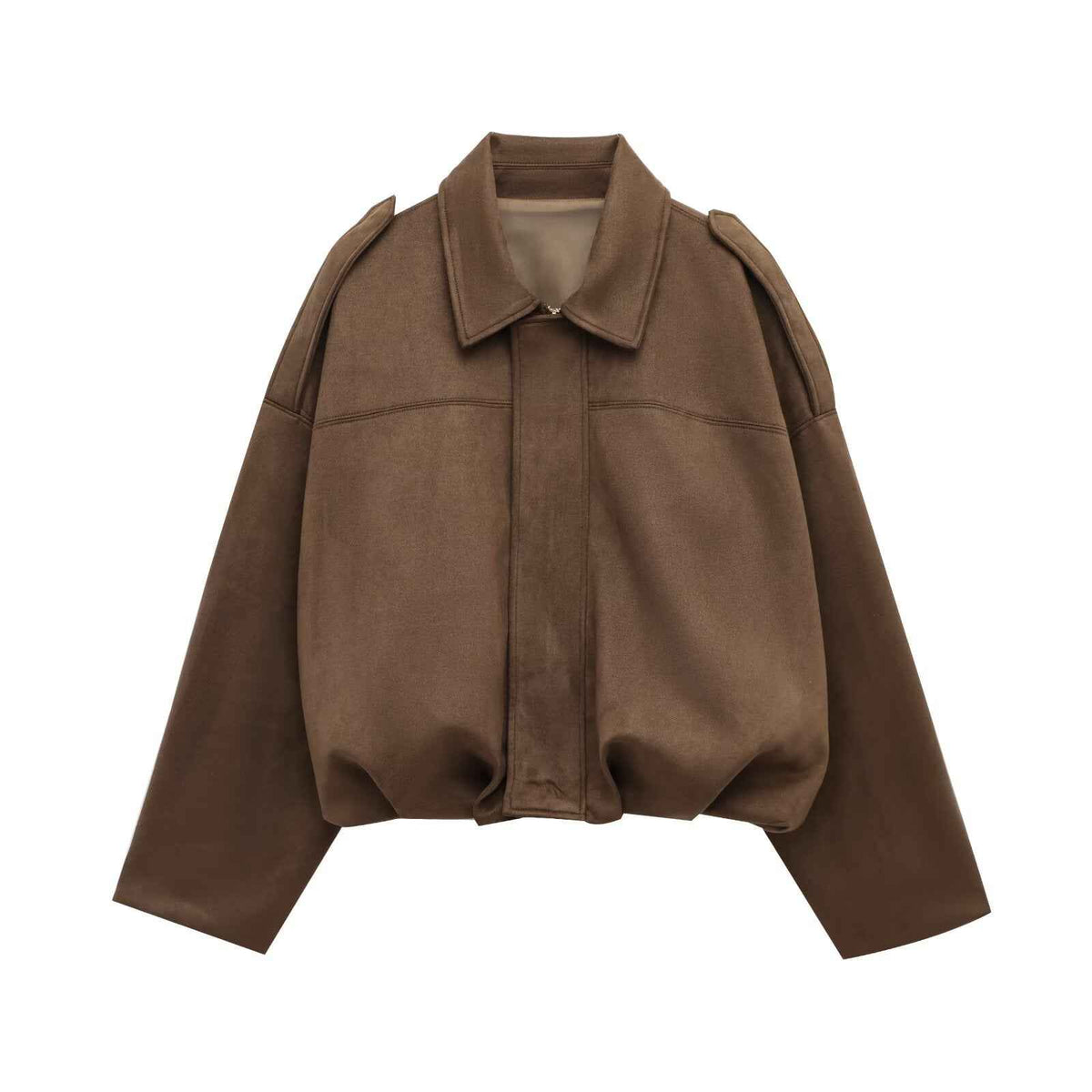 Men's Faux Suede Pilot Jacket - Stylish, Comfortable Zip-Up Coat