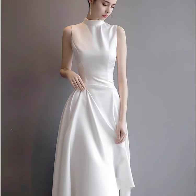 French White Off Shoulder Summer Dress - Elegant & Trendy Women's Style