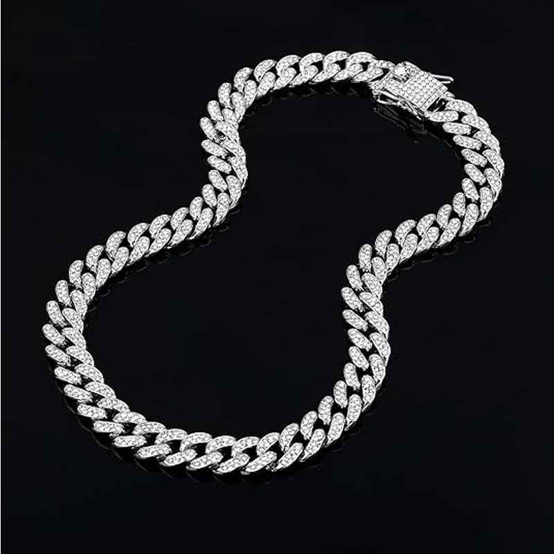 13mm Soccer Football Cross Pendant with Diamonds - Statement Necklace