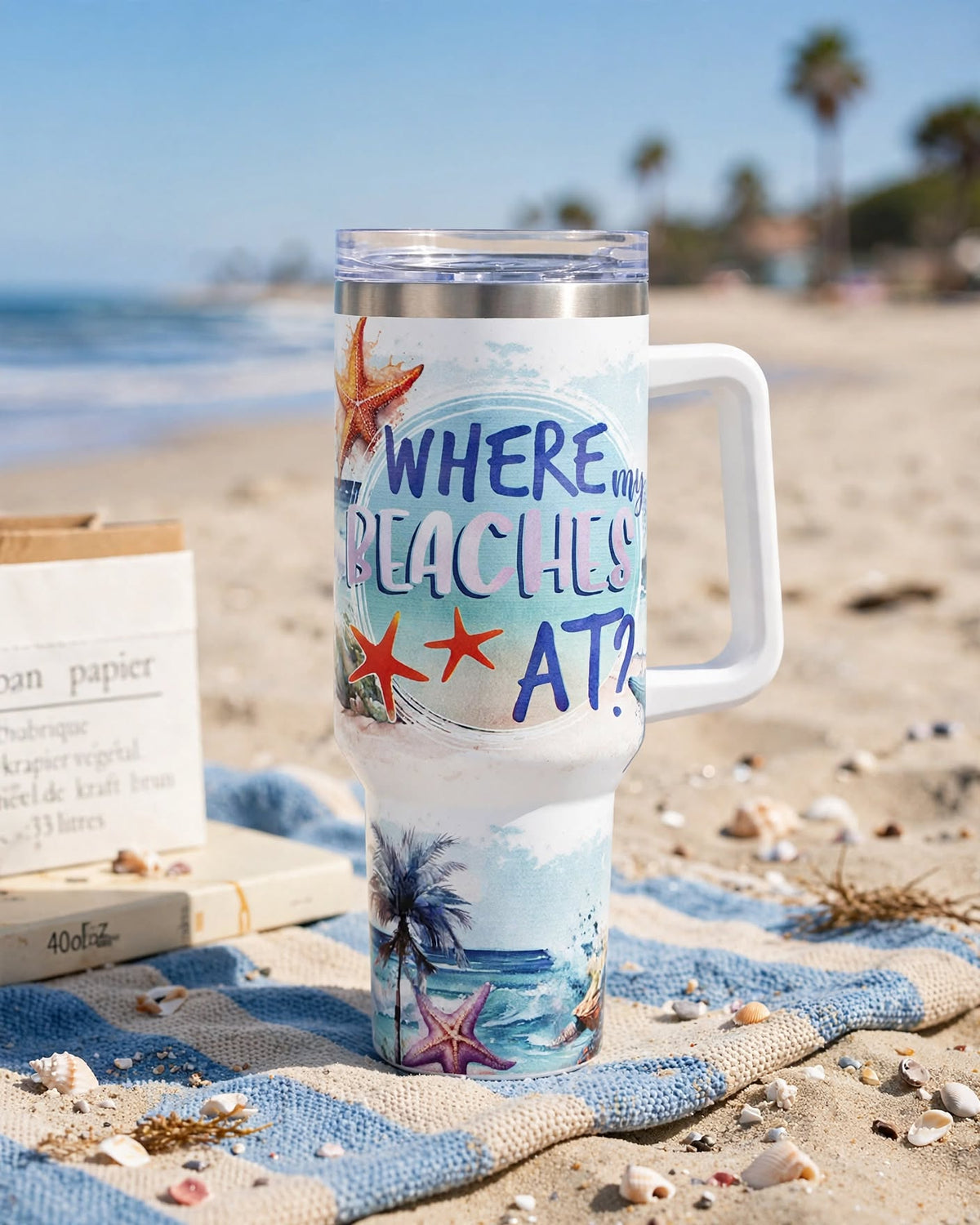 40oz Tumbler With Handle and Straw Lid – 1200ml Insulated Stainless Steel Tumbler, Cold 24H / Hot 12H, Leak-Proof, Cup Holder Friendly – 42+ Prints