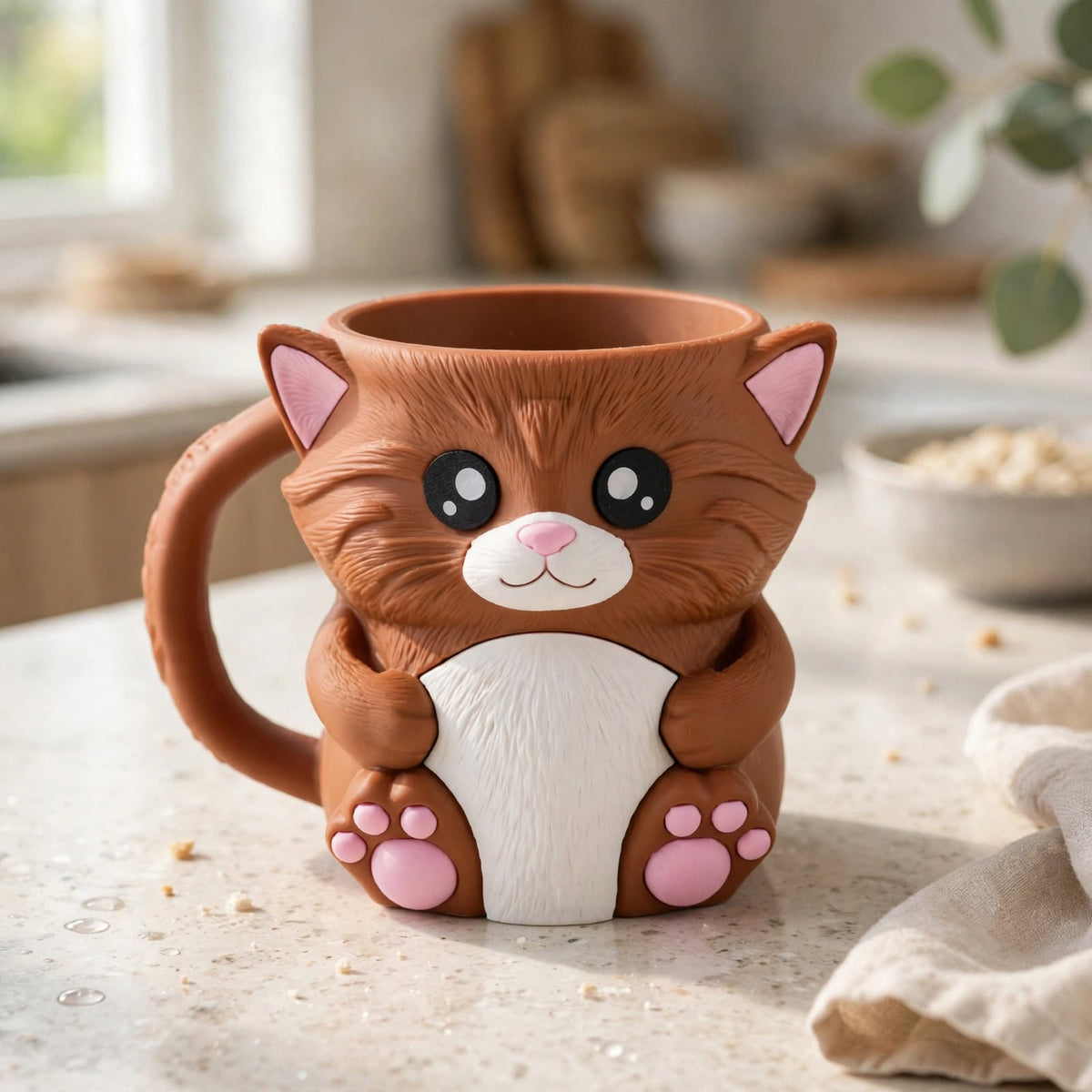 Kawaii Cartoon Animal Ice Cream Cup - Penguin, Cow, Cat, Bat & Polar Bear Pint Holder | 16 Styles