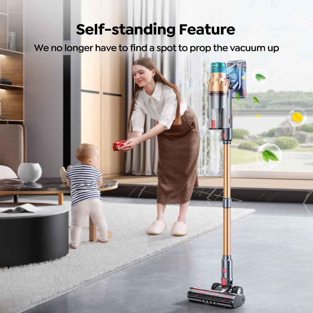 Buture VAC01 Cordless Vacuum: 600W 50kPa High Power Cleaning for Home