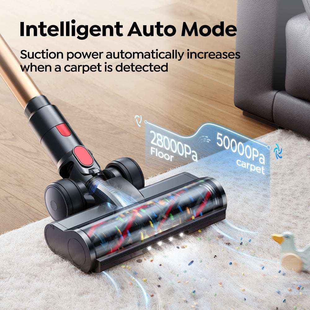 Buture VAC01 Cordless Vacuum: 600W 50kPa High Power Cleaning for Home