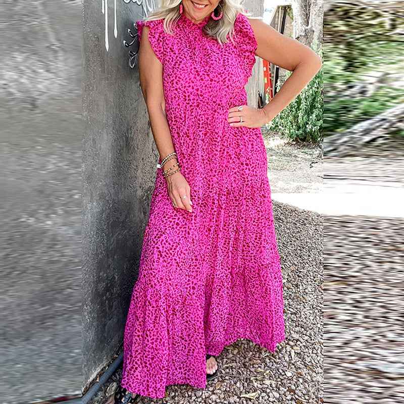Stylish & Cozy Women's Round-Neck Casual Dress