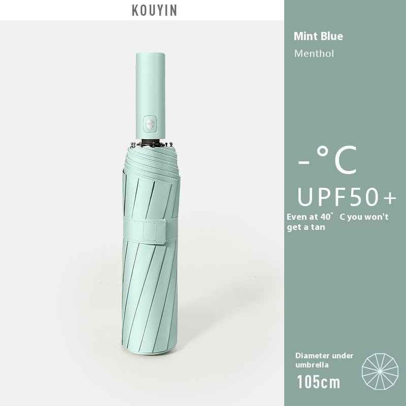 Full-automatic Folding Umbrella Rain And Rain Dual-purpose Sunshade