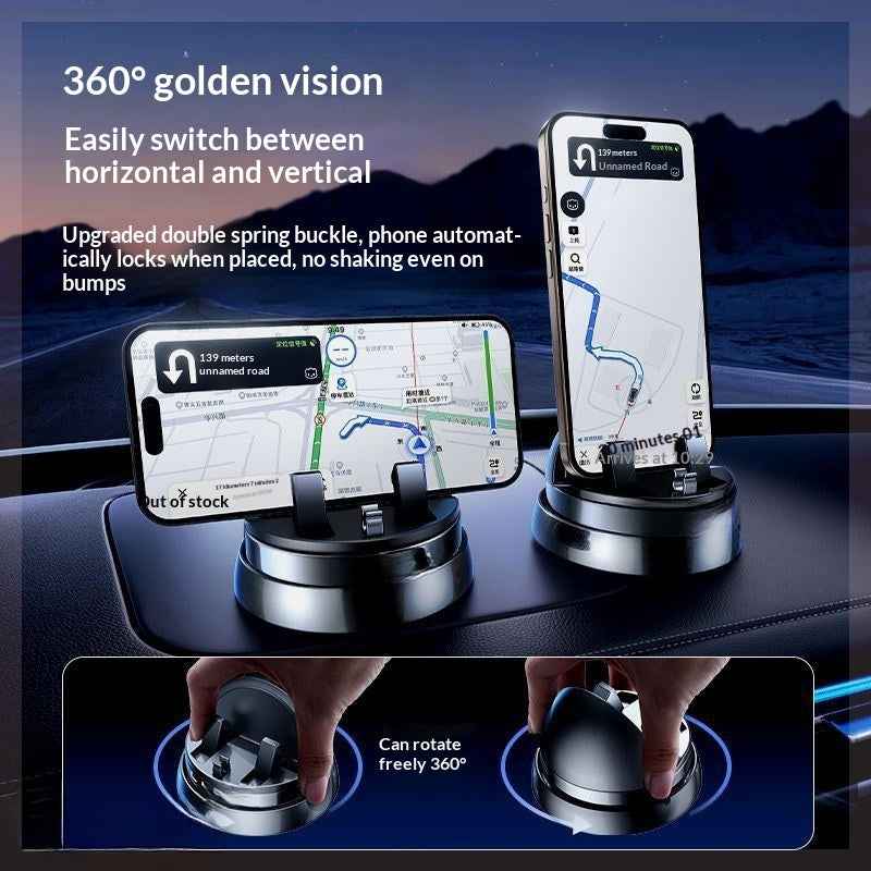Universal Car Phone Holder - Elegant Dashboard Mount for Smartphones & GPS