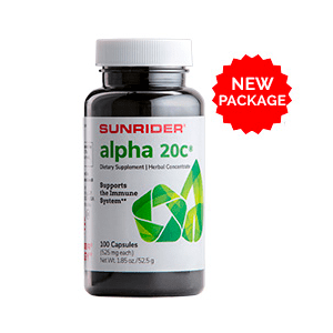 JETZT ERHÄLTLICH Alpha 20C | Kräuterergänzung für das Immunsystem von Sunrider