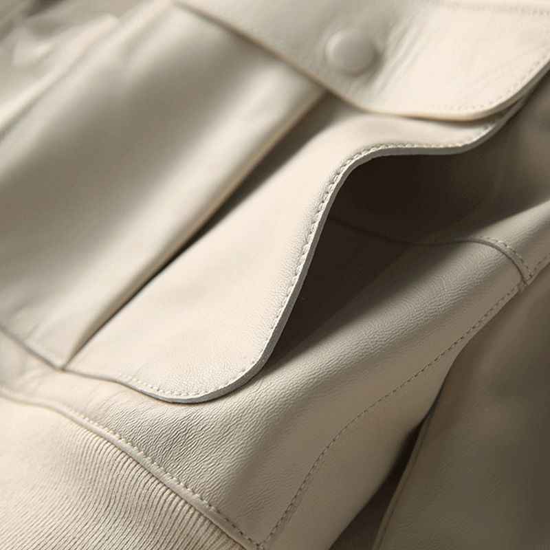 Temperament Round Neck Thread Modified Straight Jacket