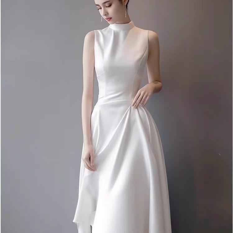 French White Off Shoulder Summer Dress - Elegant & Trendy Women's Style