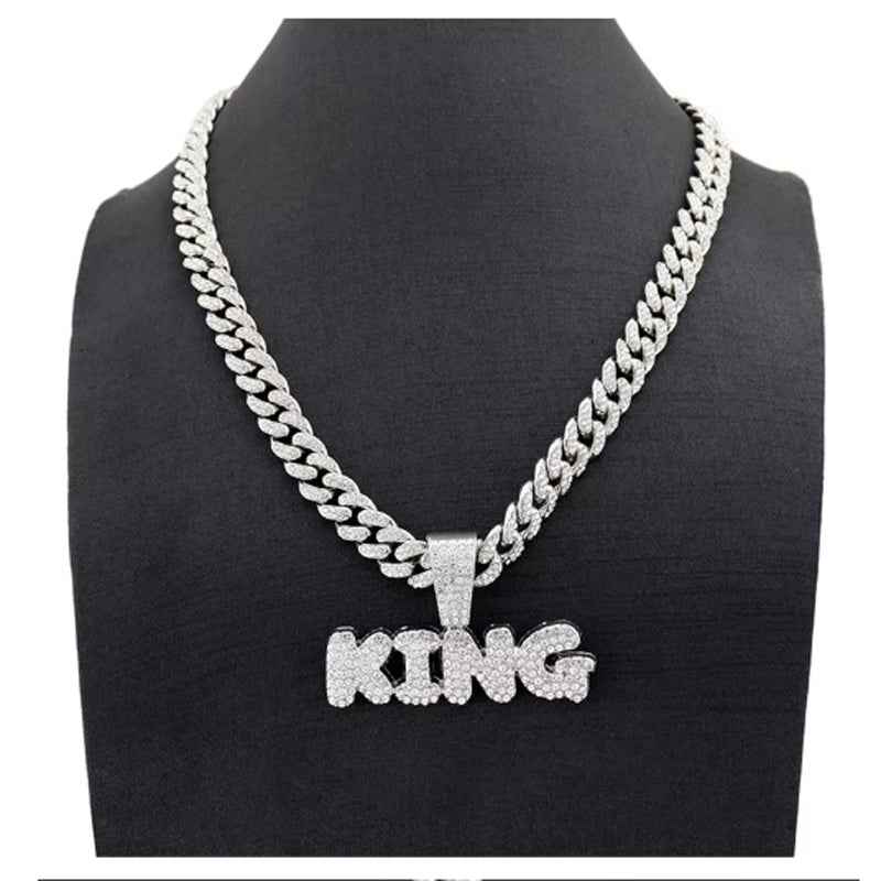 13mm Football Pendant - Iced Out CZ Chain Necklace for Soccer Fans