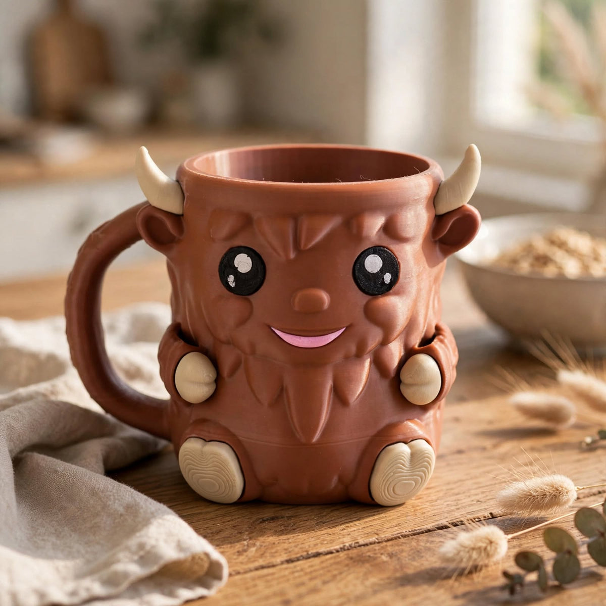 Kawaii Cartoon Animal Ice Cream Cup - Penguin, Cow, Cat, Bat & Polar Bear Pint Holder | 16 Styles