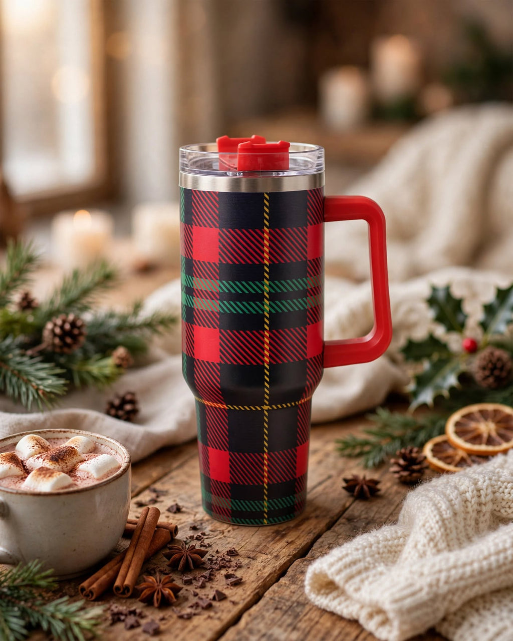 40oz Tumbler With Handle and Straw Lid – 1200ml Insulated Stainless Steel Tumbler, Cold 24H / Hot 12H, Leak-Proof, Cup Holder Friendly – 42+ Prints