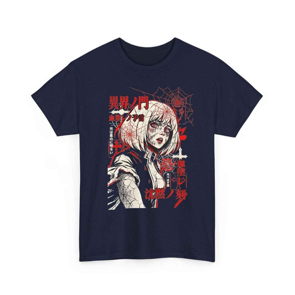 Dark Anime Graphic Tee, Heavy Cotton Streetwear Classic