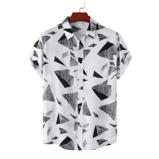 Men's Relaxed Vintage Short Sleeve Shirt - Comfortable Stretch Poly