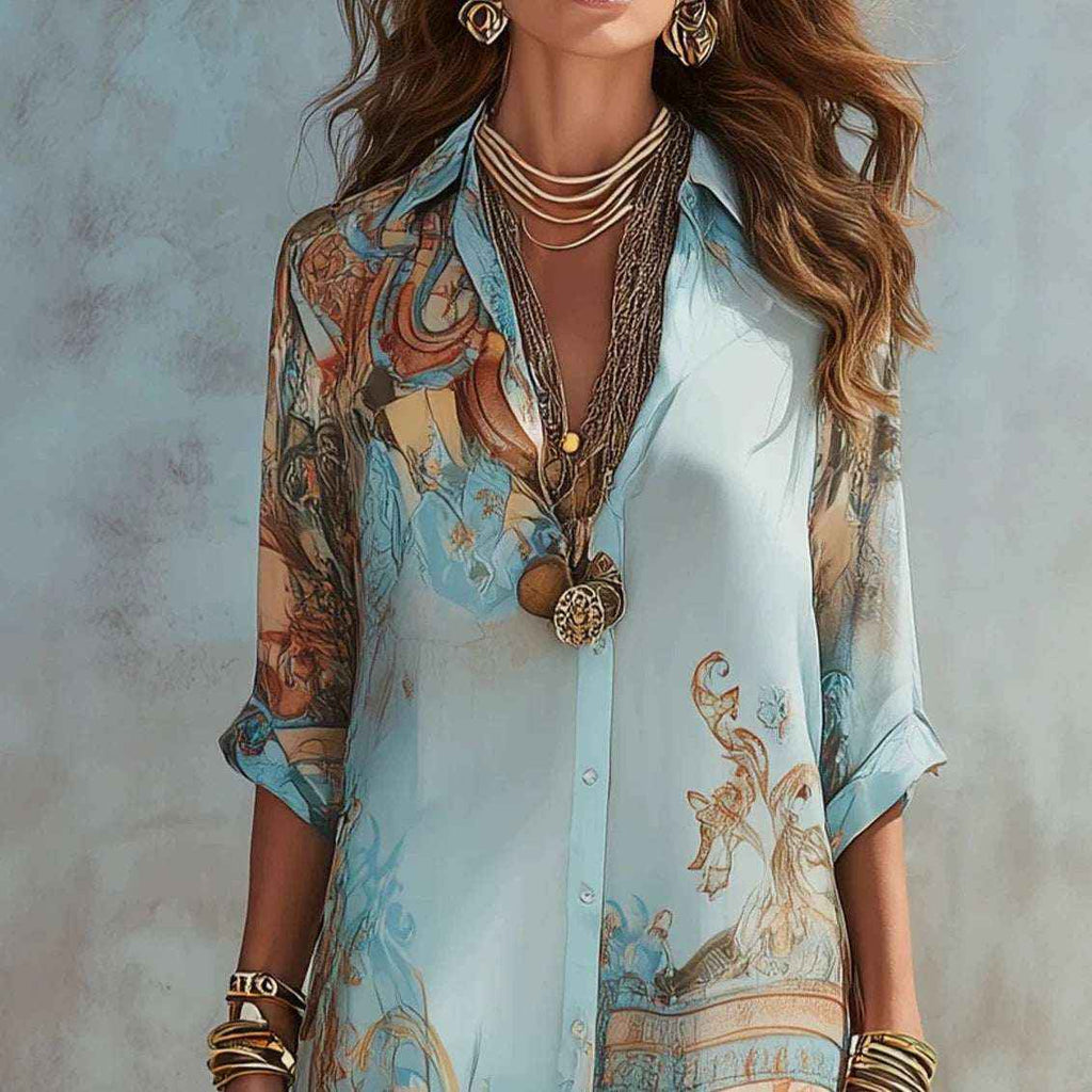 New Vintage Flowing Womens Dress