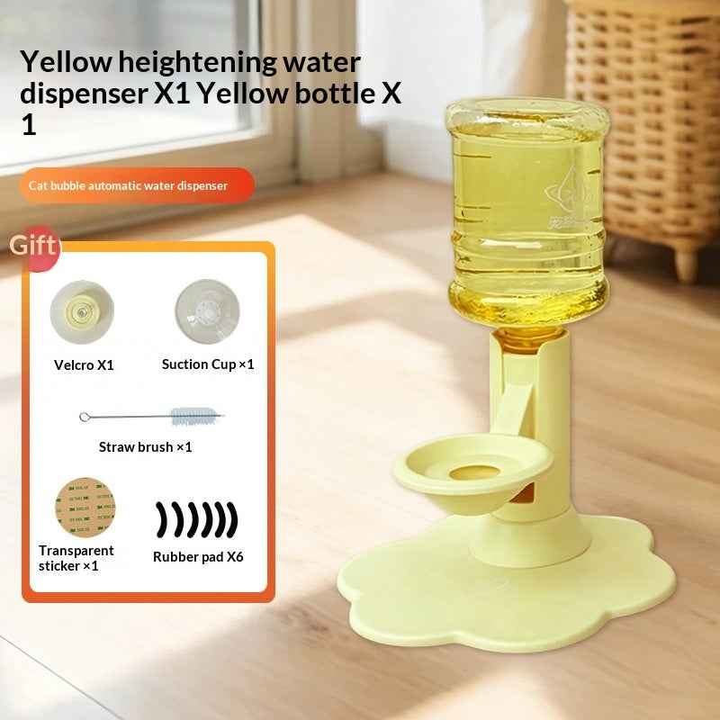 Gravity Based Pet Water Drinking Machine Stable Wide Base Leak Proof For Multi Cat Family Short Distance Travel