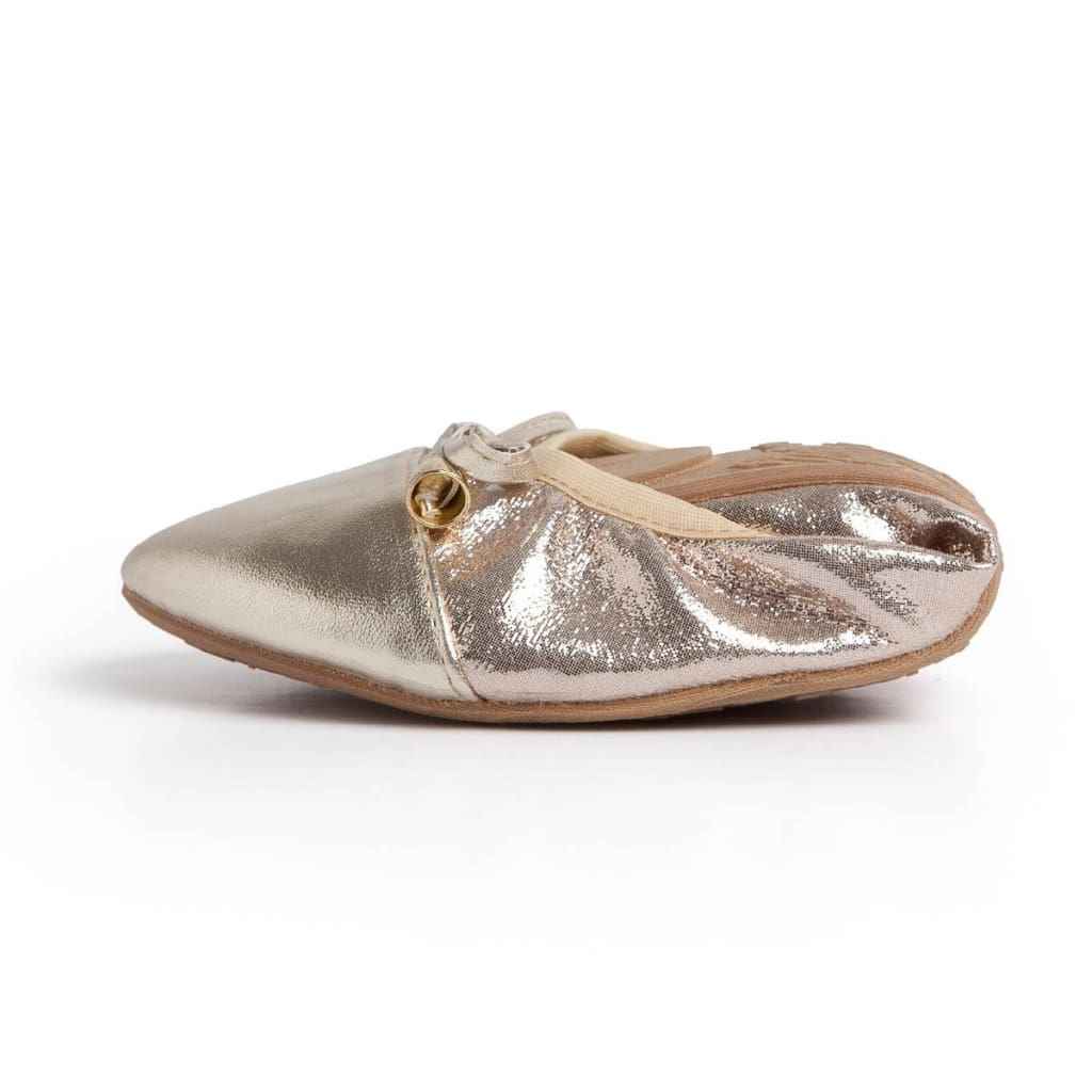 Elegant Champagne Flats - Shimmering & Comfortable Ballet Flats for Style & All-Day Wear