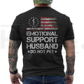 "Emotional Support Husband" – USA Flag Motif Graphic Apparel