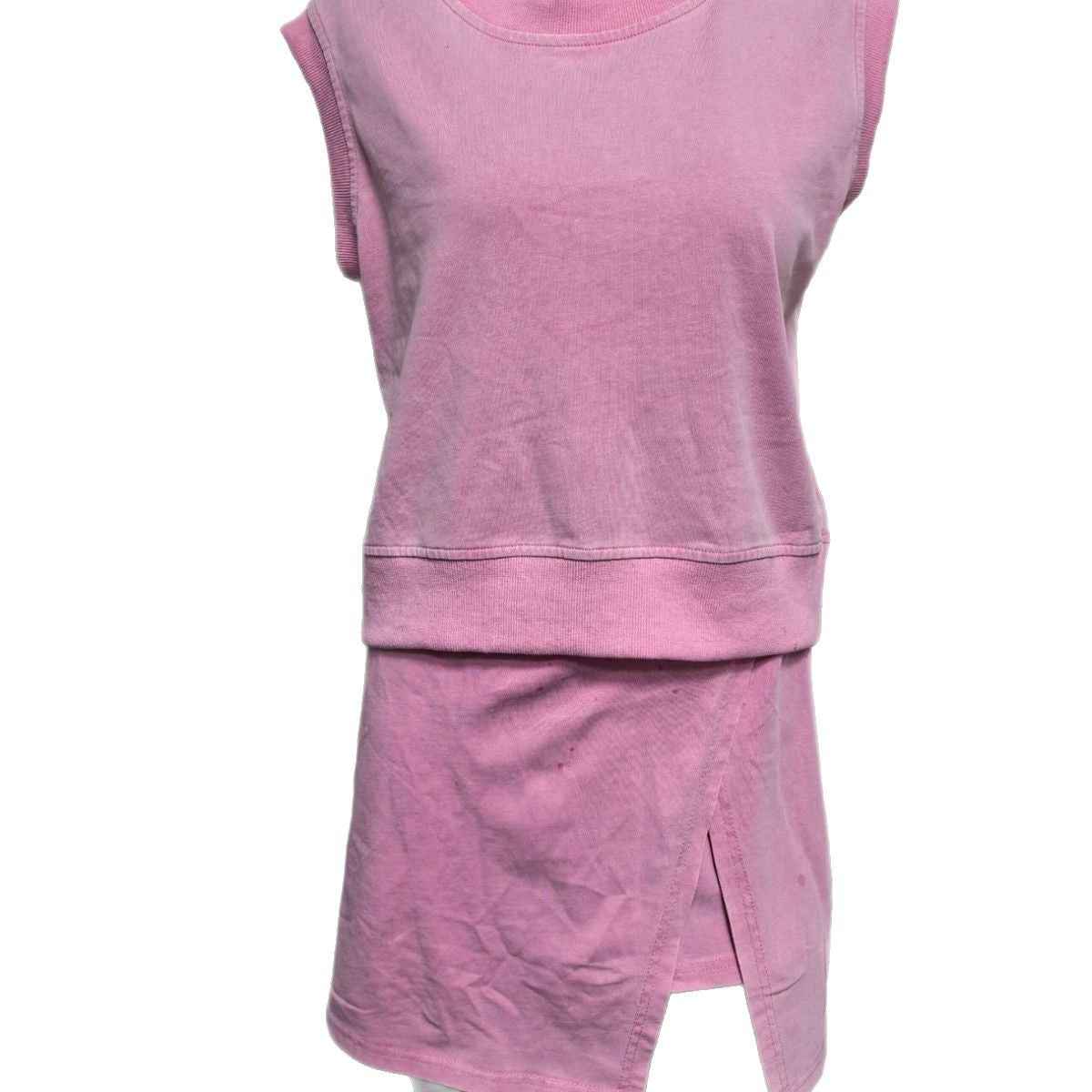 Women Solid Color Fashion Casual Set, British Style Skirt + Top