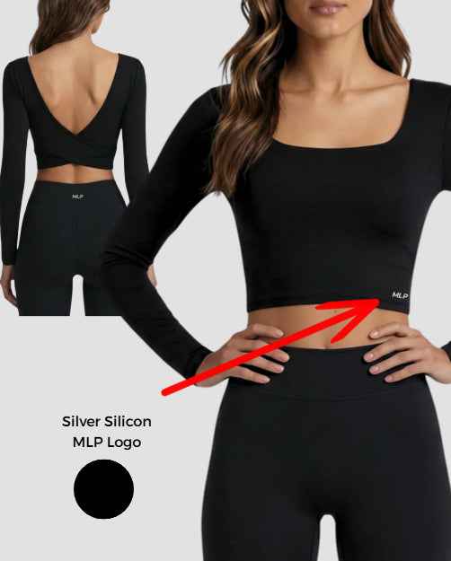Beauty Back Long Sleeve T-shirt Running Training Workout Clothes