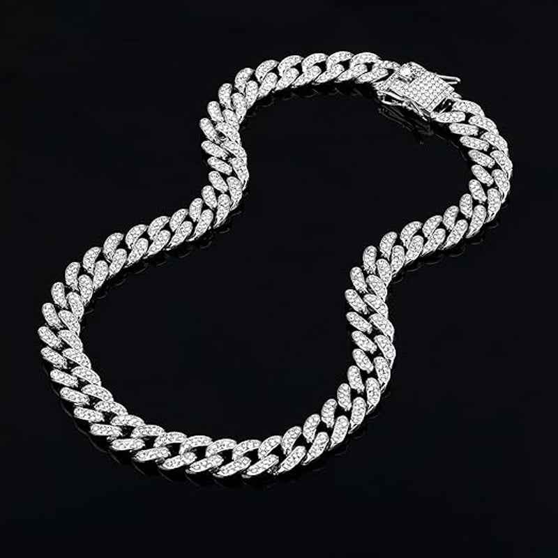 3D Diamond Tiger Head Football Pendant - Zinc Alloy & Stainless Steel
