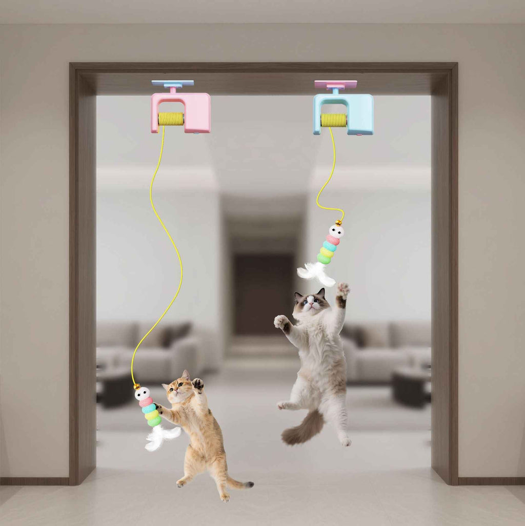 Self-Playing Cat Toy: Caterpillar & Flying Bird Interactive Automatic Hanging Pet Chaser