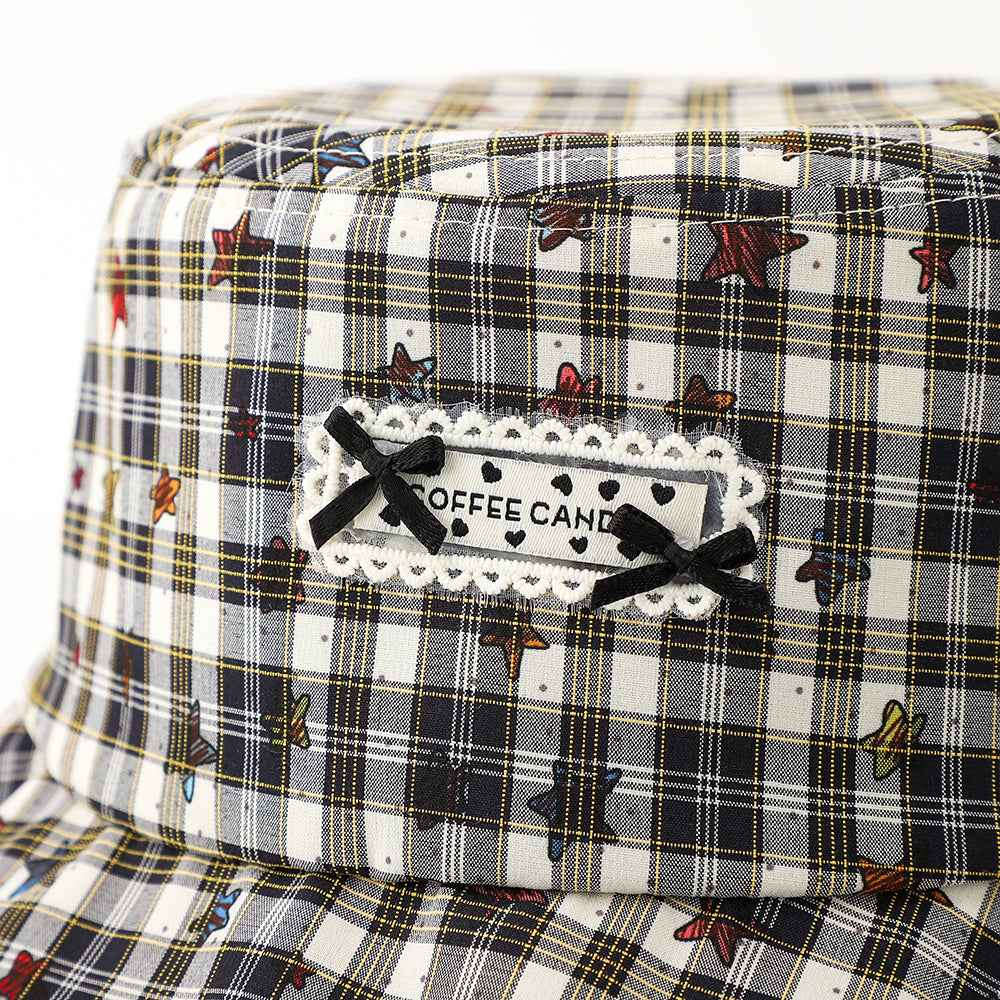 Women's Bow Tie Cartoon Hat with Star and Striped Pattern