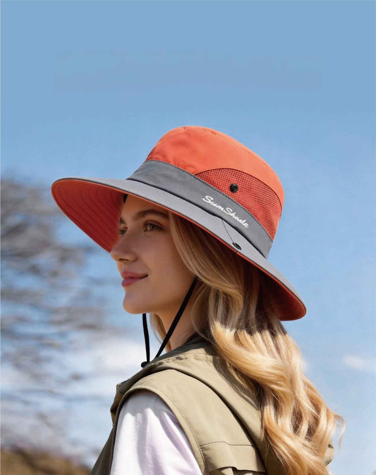 Women's Sun Hat, Travel Bucket Hat for Couples, UV Protection Beach Climbing Caps