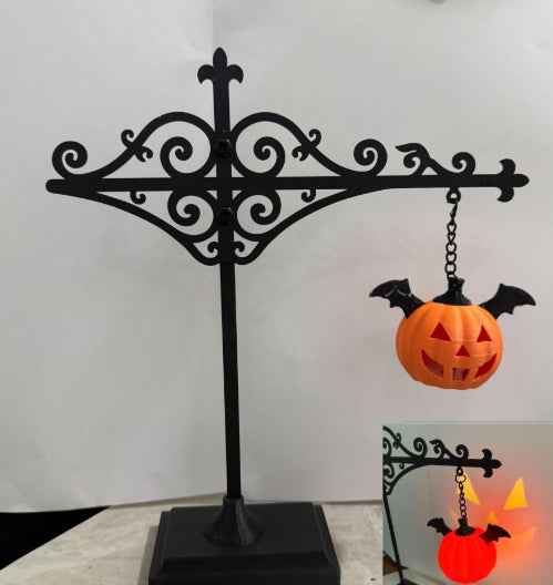 LED Bookshelf Lamp Decor, Retro Library Lantern Mini Night Light for Halloween Reading, Home Office Study