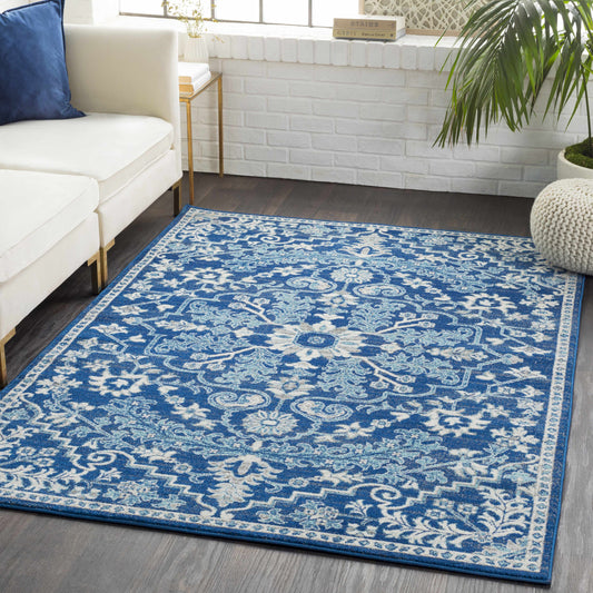 Blauer Bodrum Teppich