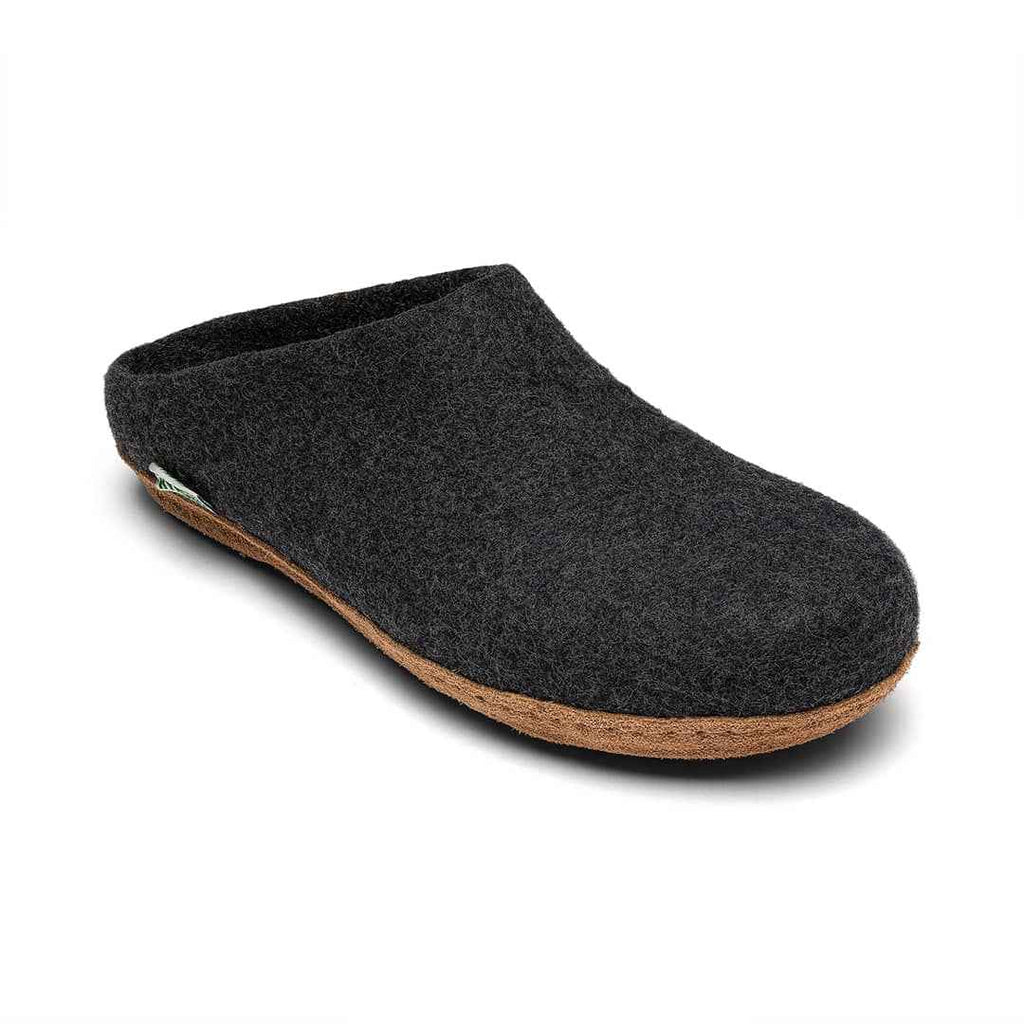 Kyrgies Molded Sole - Low Back: Natural Wool Felt Slippers for Ultimate Comfort