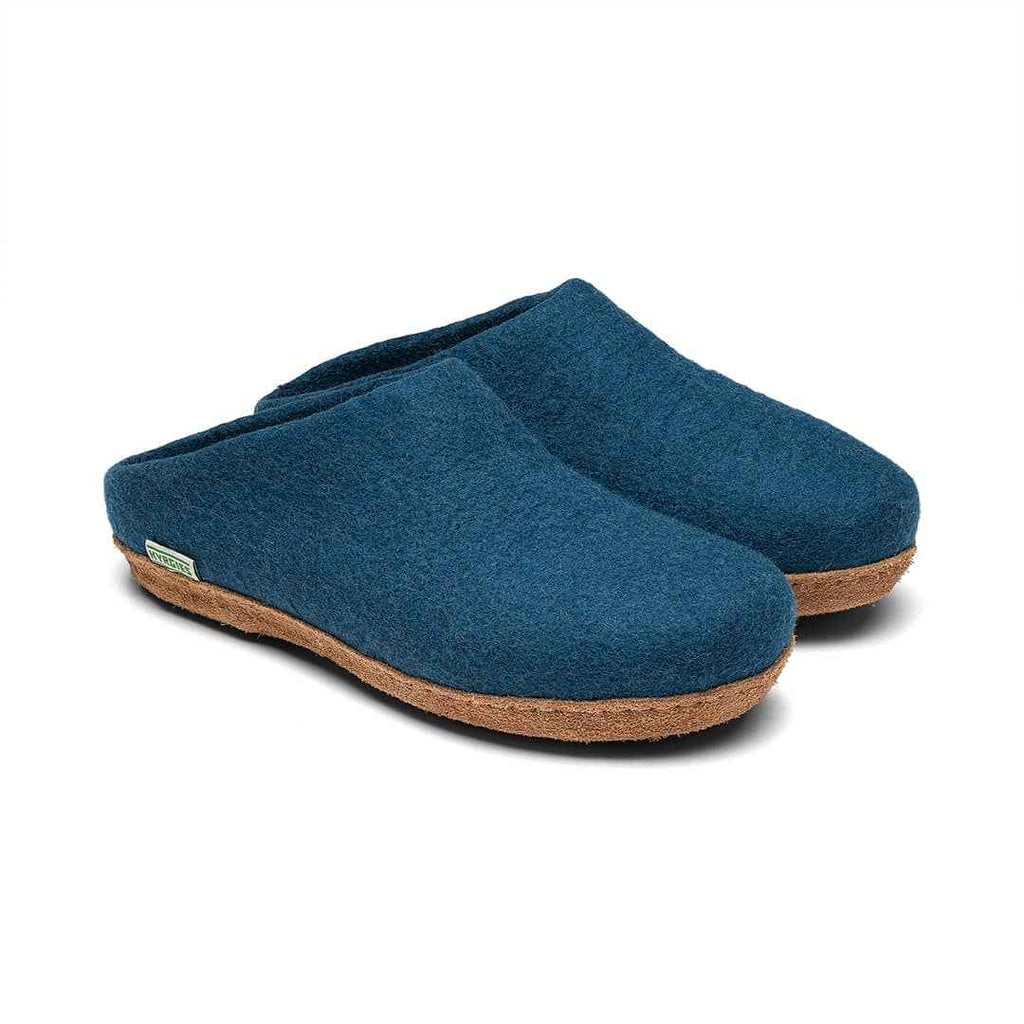 Kyrgies Molded Sole - Low Back: Natural Wool Felt Slippers for Ultimate Comfort