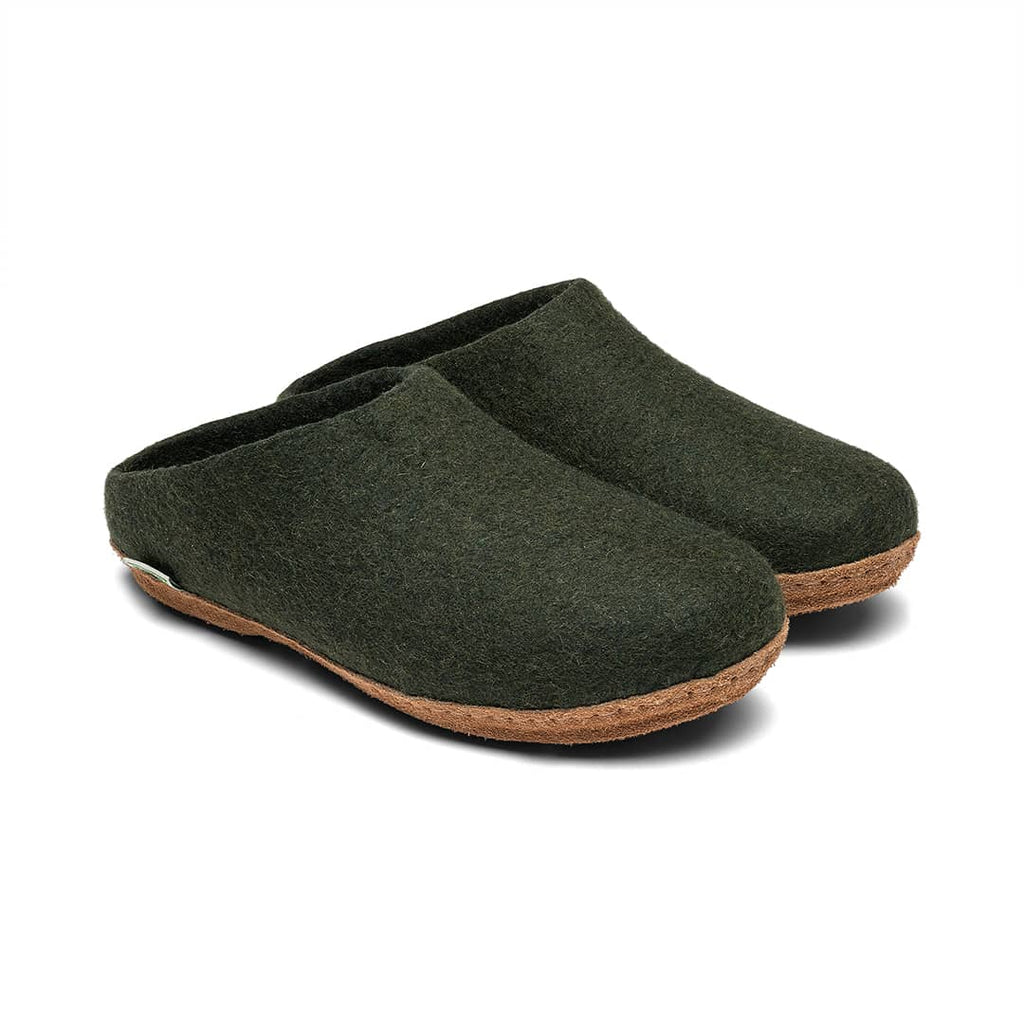 Kyrgies Molded Sole - Low Back: Natural Wool Felt Slippers for Ultimate Comfort - The Honored One TNMoldeds Low