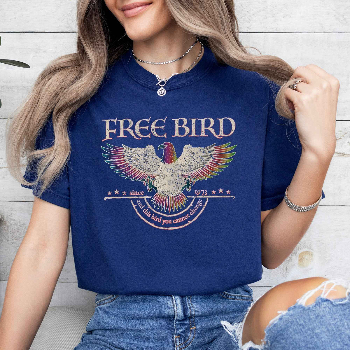 Refinery Free Bird Tee - Retro Rock Anthem Memorial, Comfort Colors, Limited Edition