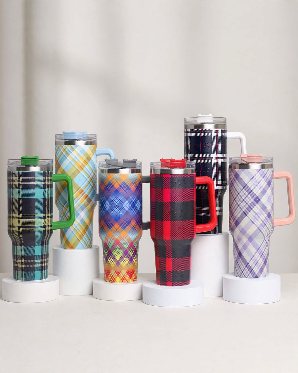 40oz Tumbler With Handle and Straw Lid – 1200ml Insulated Stainless Steel Tumbler, Cold 24H / Hot 12H, Leak-Proof, Cup Holder Friendly – 42+ Prints