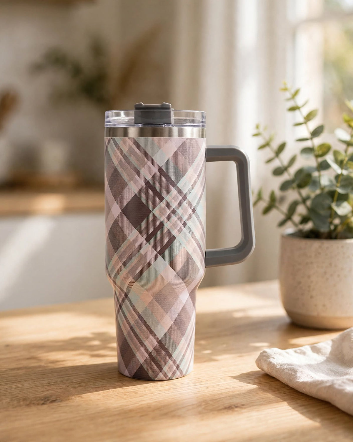 40oz Tumbler With Handle and Straw Lid – 1200ml Insulated Stainless Steel Tumbler, Cold 24H / Hot 12H, Leak-Proof, Cup Holder Friendly – 42+ Prints