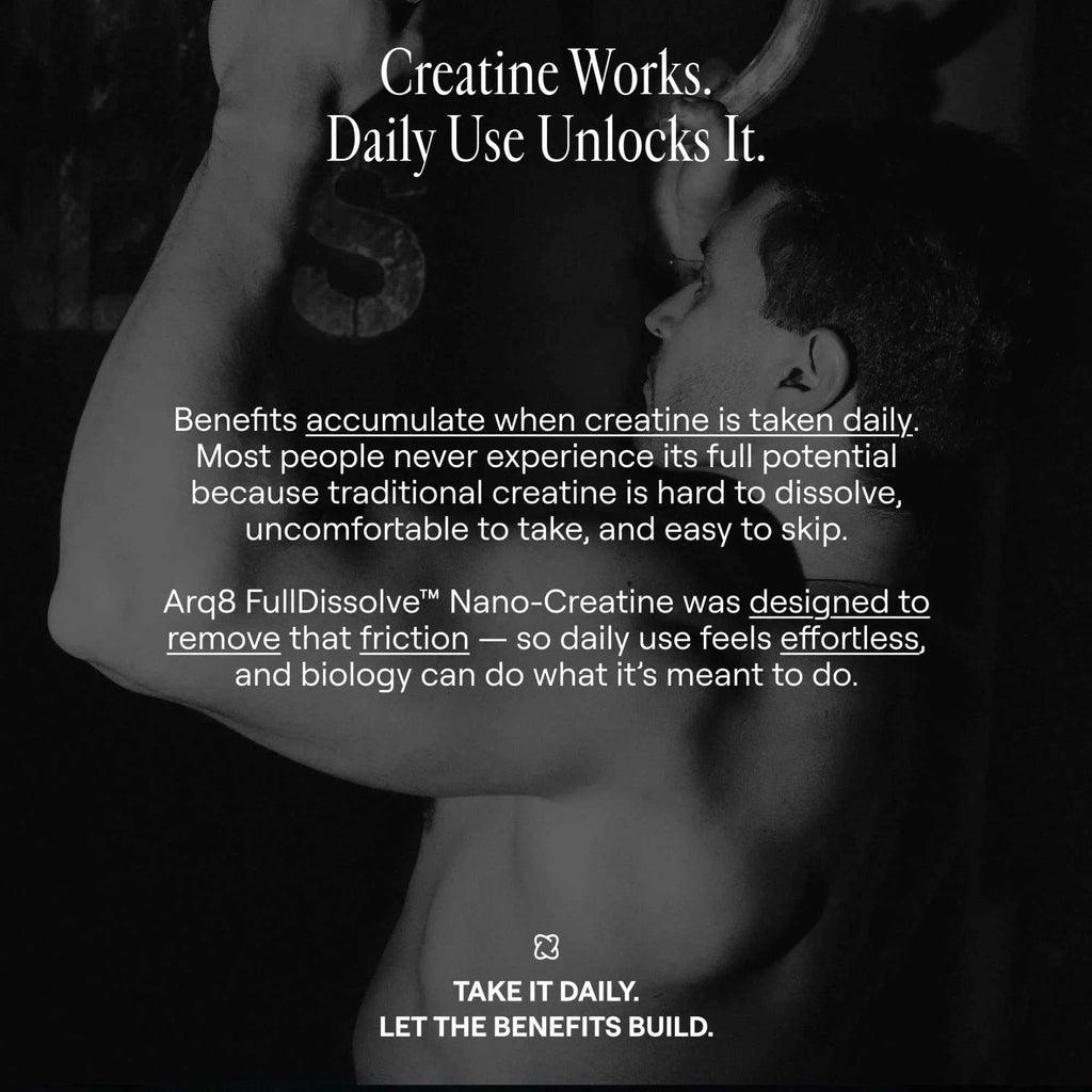 Arq8 Nano-Creatine Monohydrate Powder: Smooth, Digestible & Highly Absorbable