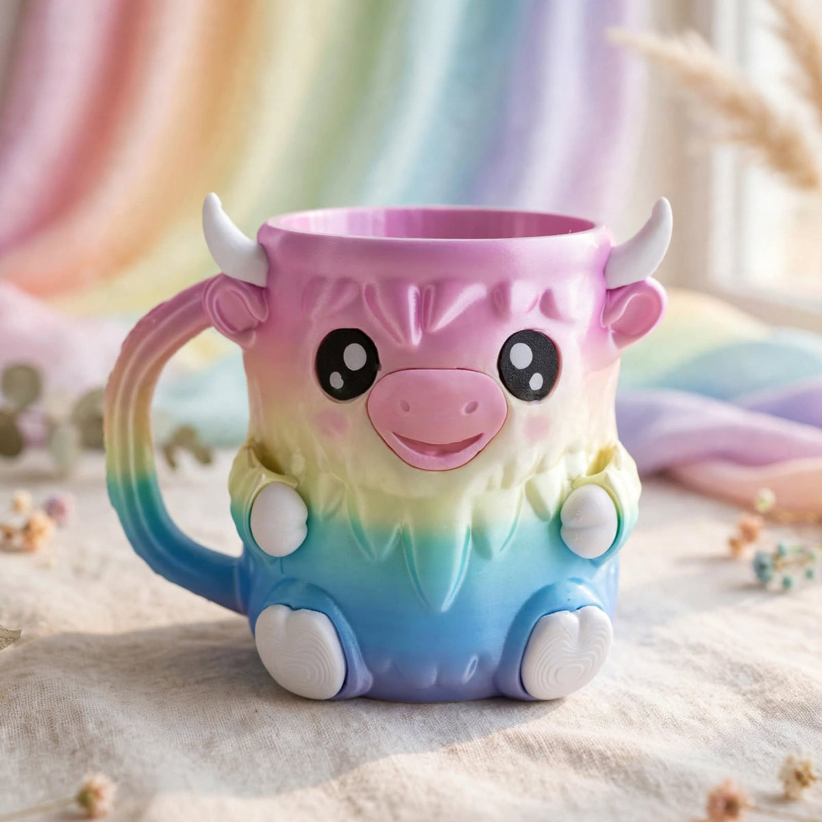 Kawaii Cartoon Animal Ice Cream Cup - Penguin, Cow, Cat, Bat & Polar Bear Pint Holder | 16 Styles