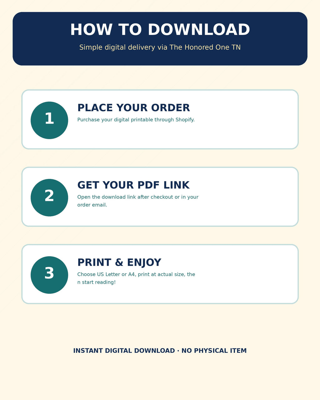 Download the Reading Quest PDF journals after Shopify checkout and print at home