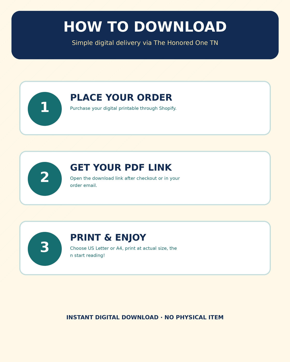 Download the Reading Quest PDF journals after Shopify checkout and print at home